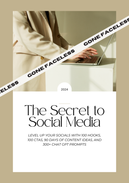 The Secret to Social Media – Gone Faceless